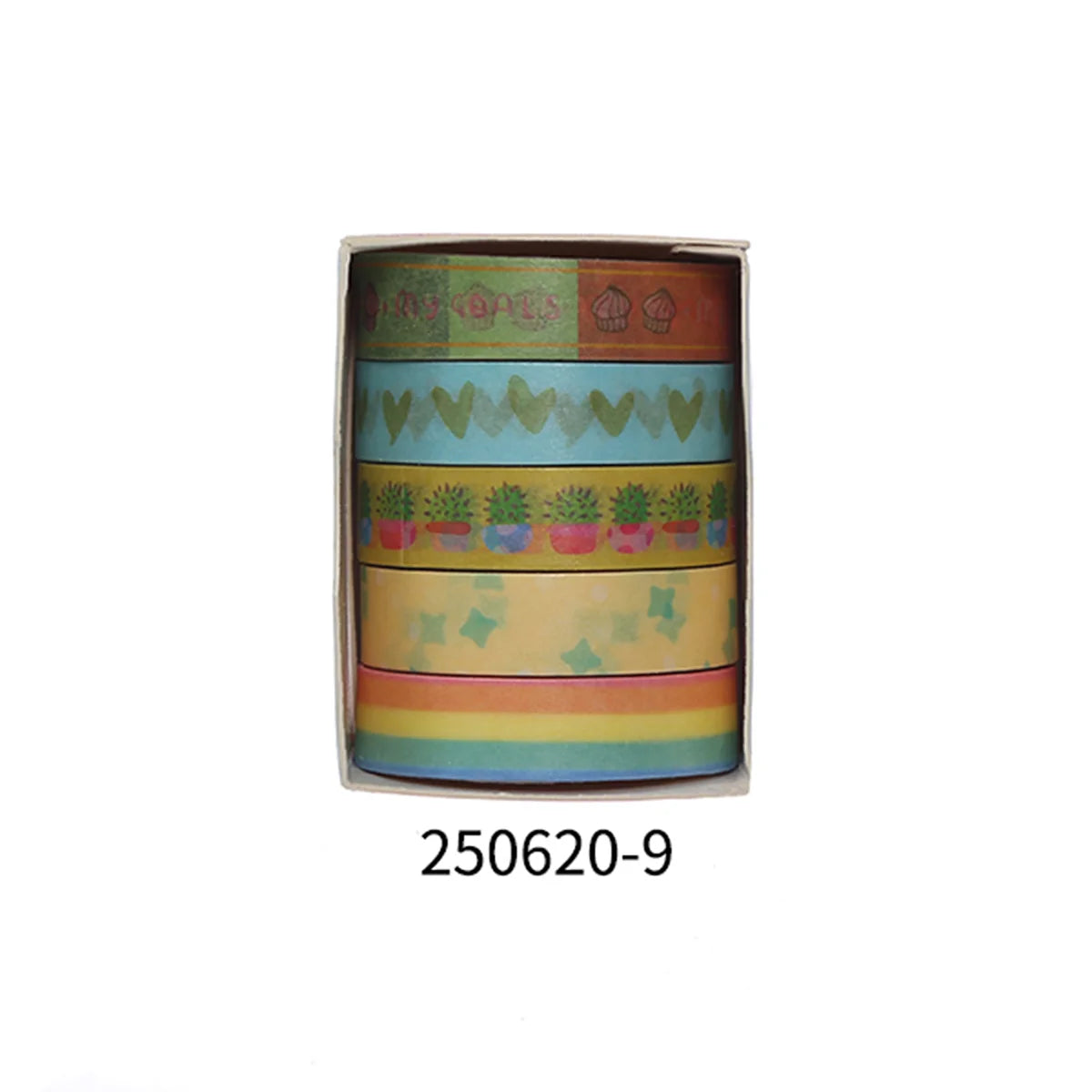 5 Rolls Romantic Flower Washi Tape Set – Cute Floral Decorative Tape for Journaling, Scrapbooking, Diary & Student DIY Crafts