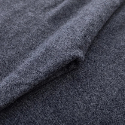 Pantalones de cachemir 100 % pura lana para mujer, de punto, sueltos, de cintura alta, con puños, para otoño e invierno, de corte recto y ajustado
