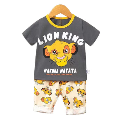 Ensemble d'été Donald Duck pour enfants – Survêtement 2 pièces pour garçons avec t-shirt et short, tenue décontractée pour bébés de 1 à 4 ans, vêtements de jeu confortables pour l'été