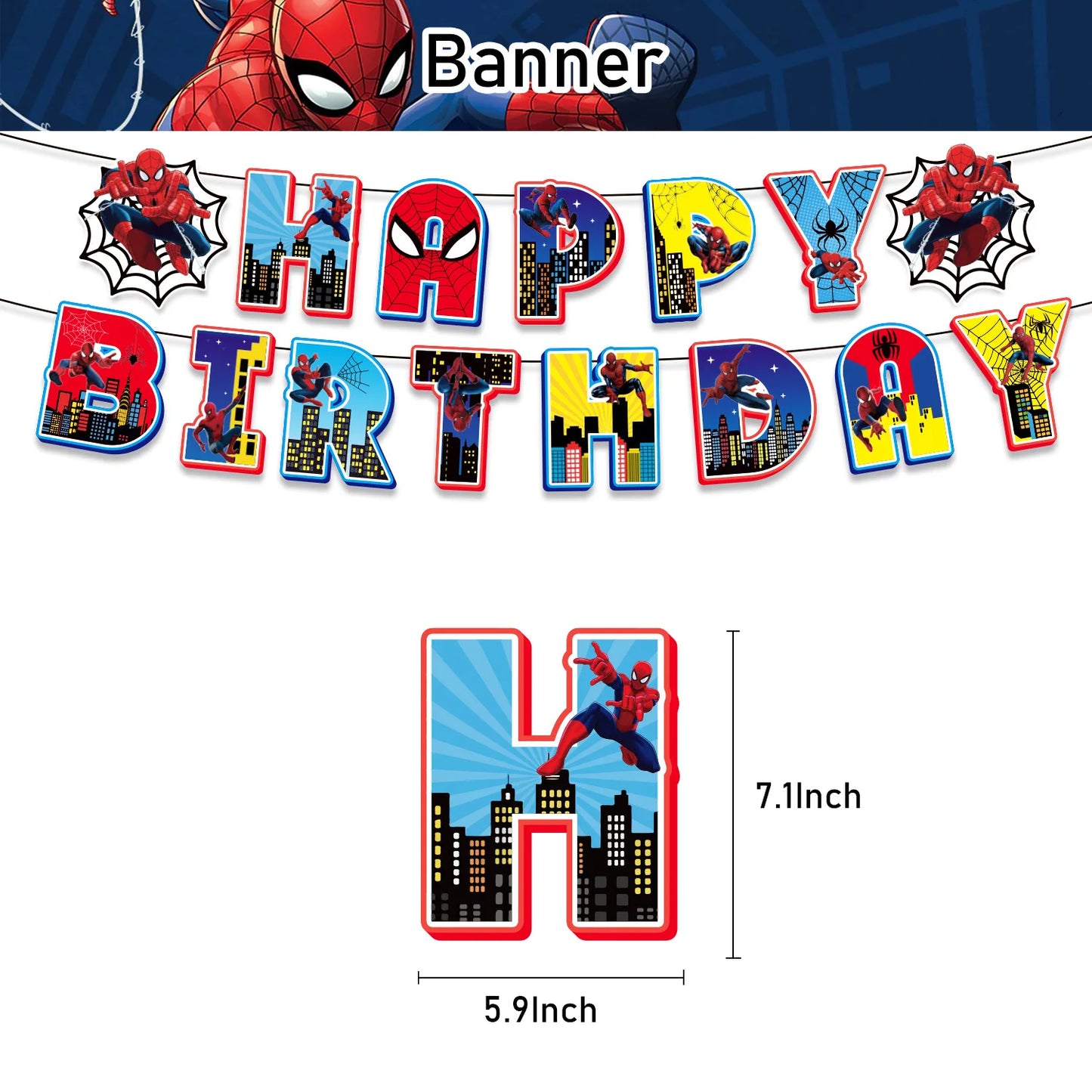 Red Superhero Spider Theme Party Supplies – Disposable Cups & Plates, Paper Tablecloth & Festive Decorations for Kids' Birthdays & Baby Showers