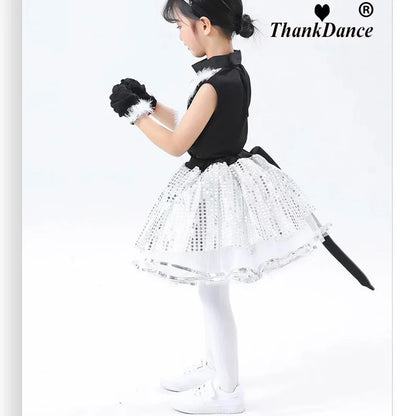 Cute Cat Cosplay Costume for Kids – Cat Girl & Animal Dance Outfit for Boys & Girls Halloween Party Wear