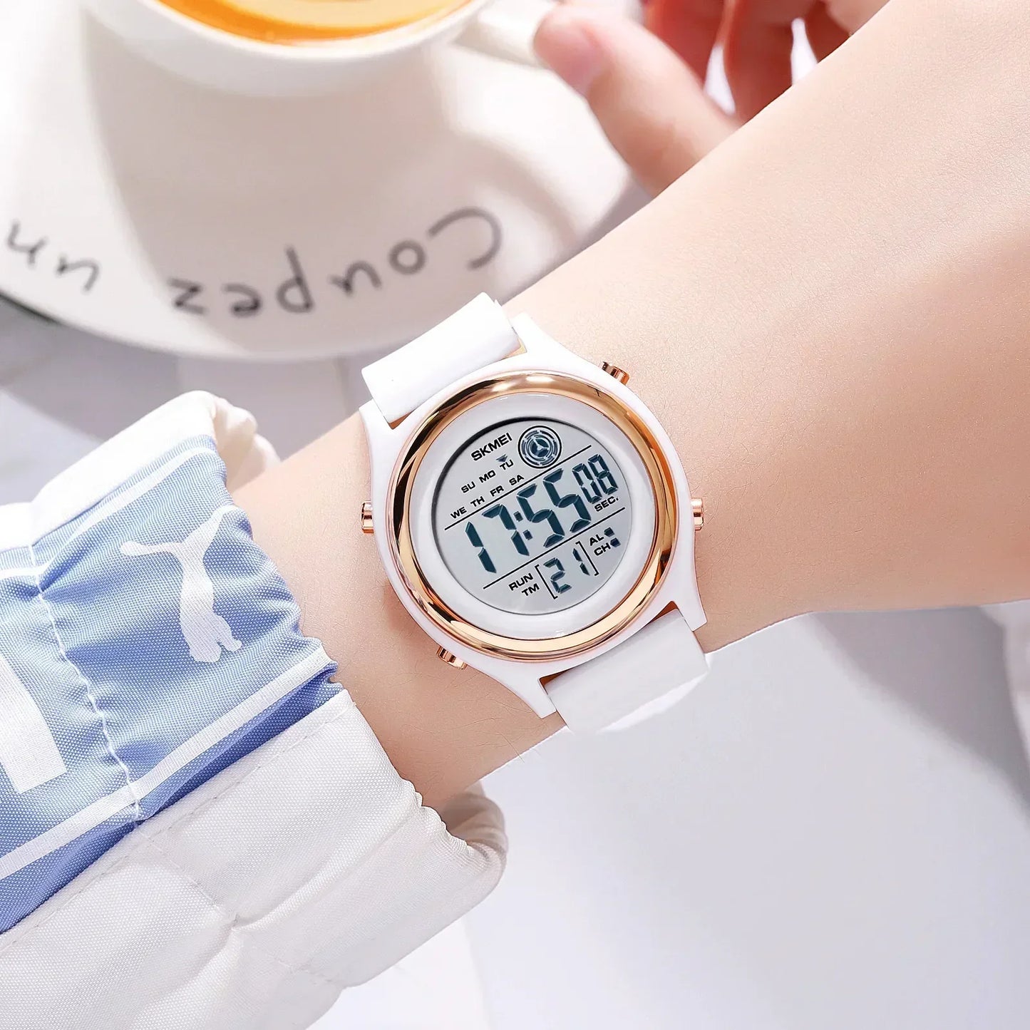 SKMEI 2094 Waterproof Shockproof Digital Sport Watch (Women’s Luxury Countdown Stopwatch)
