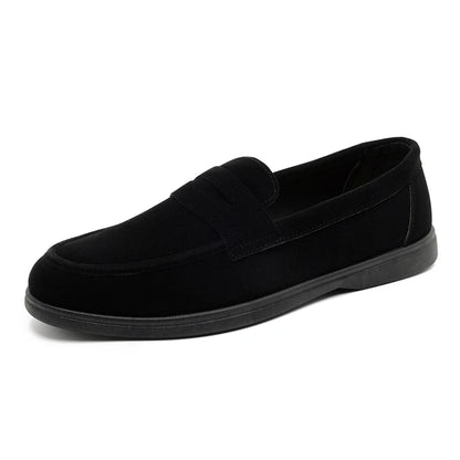 Mocasines sin cordones para hombre - Planos casuales ligeros y transpirables, zapatos para caminar con suela suave antideslizante para uso diario al aire libre