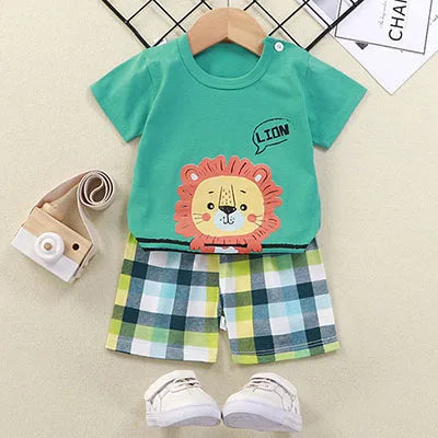Ensemble d'été Donald Duck pour enfants – Survêtement 2 pièces pour garçons avec t-shirt et short, tenue décontractée pour bébés de 1 à 4 ans, vêtements de jeu confortables pour l'été