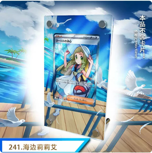 Oricorio Jasmine Carmine Rosa Giovanni Latias Gardevoir Gengar Meowth Dragonite Extended Art Card Display Stand Excluding Card