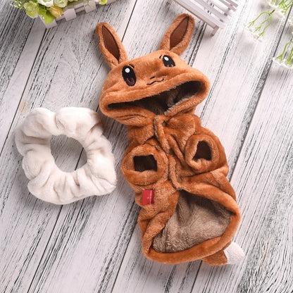 Funny Halloween Costume for Small Dogs – Warm Fleece Cosplay Coat & Jacket for Corgi, French Bulldog, Puppies & Medium Pets, Halloween Outfit