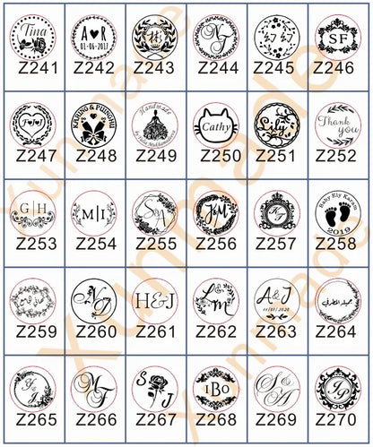 Sello de cera personalizado para bodas – Iniciales y logo personalizados, sello de metal para invitaciones | Embalaje de regalo DIY y accesorio de decoración de bodas