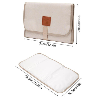 Matelas à Langer Pliable et Imperméable – Tapis de Change Portable en Tissu Oxford pour Bébés et Tout-Petits