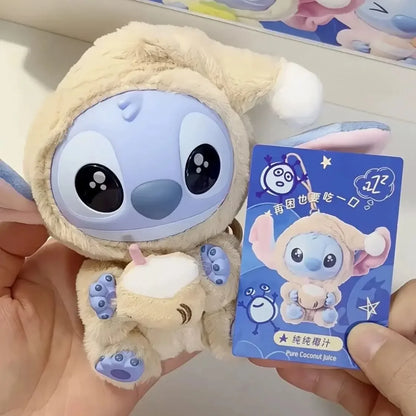 Stitch “Eat Something Before Sleep” Series Blind Box Plush Doll Pendant – Cute Ornament Mystery Box Surprise Toy Gift