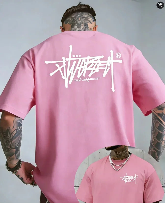 Men's 100% Cotton T-Shirt – Premium Short Sleeve Casual Tee for Outdoor, Sports & Summer Streetwear