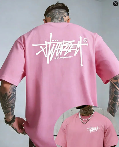 Men's 100% Cotton T-Shirt – Premium Short Sleeve Casual Tee for Outdoor, Sports & Summer Streetwear