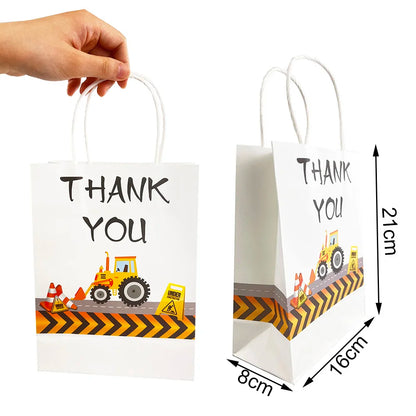 Bolsas de regalo de papel kraft de 5/10/25/50 piezas con asas – Bolsas de regalo y dulces de 10 colores para cumpleaños, bodas, baby showers y empaques de regalo