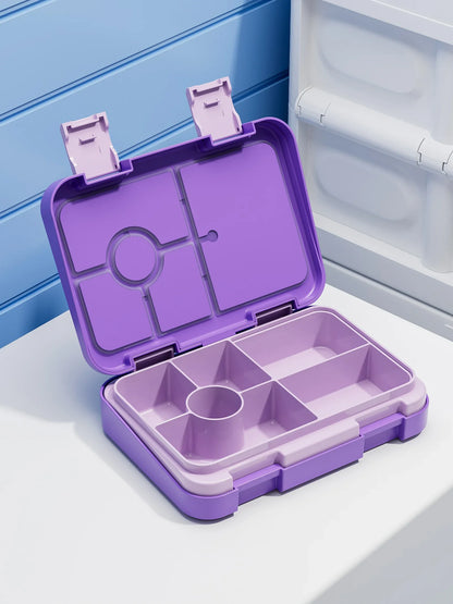 Fiambrera Bento para niños – Recipiente de comida portátil a prueba de fugas para la escuela, viajes y picnics, fiambrera para estudiantes apta para microondas para frutas, aperitivos y comidas