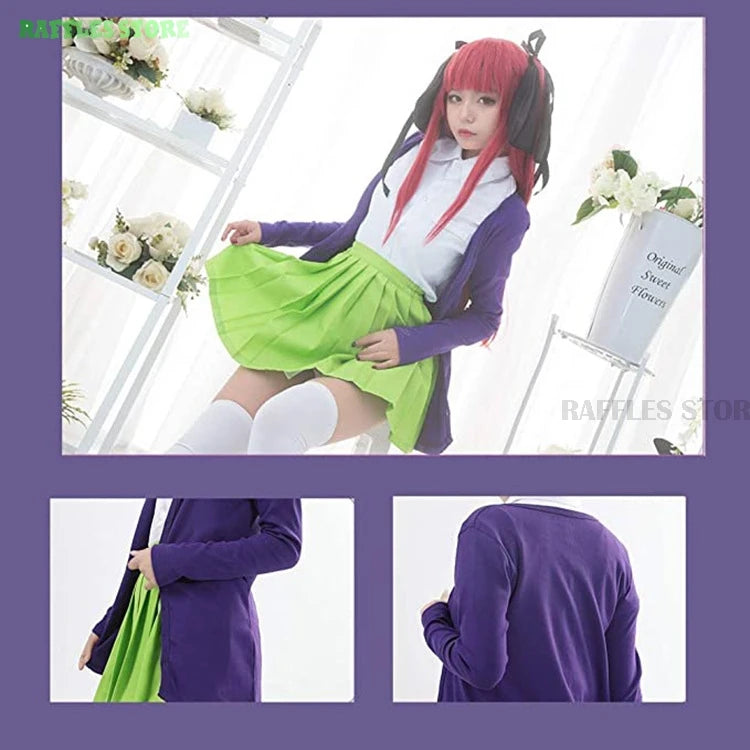 The Quintessential Quintuplets Cosplay Costume & Wig Set – School Uniform Collection