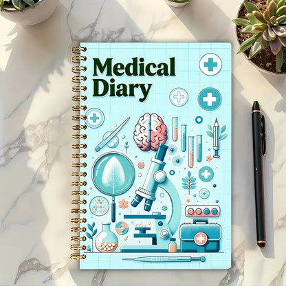 Health Diary Book – Structured Medication Tracker, Symptom Log & Daily Health Management Journal