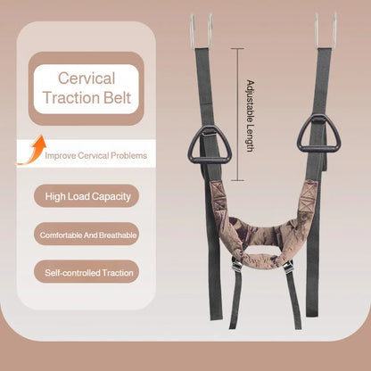 Cinturón de tracción lumbar – Cinturón de apoyo para estiramiento espinal doméstico para relajación de cintura, estiramiento de espalda y ejercicio de descompresión en barra horizontal
