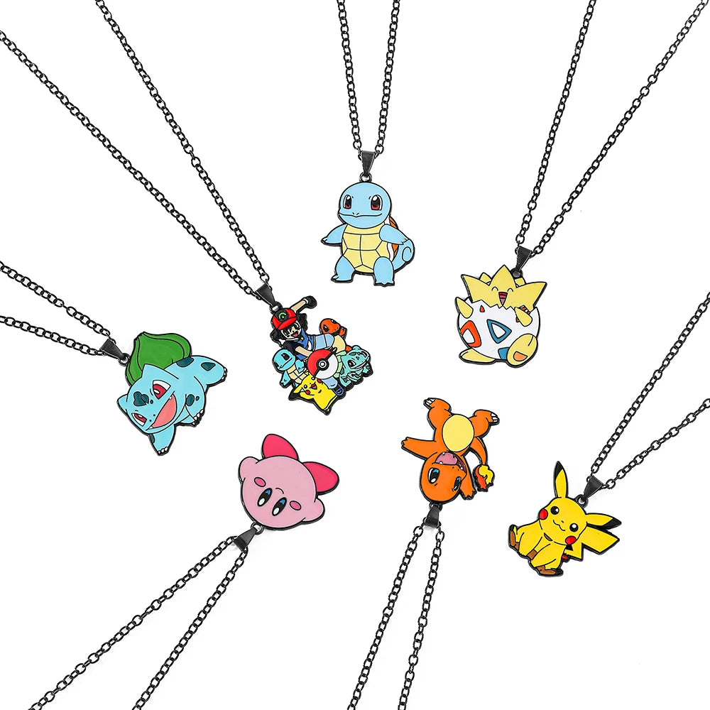 Pokémon Metal Figure Toy – Pikachu, Squirtle, Psyduck & Charmander Collectible Gift