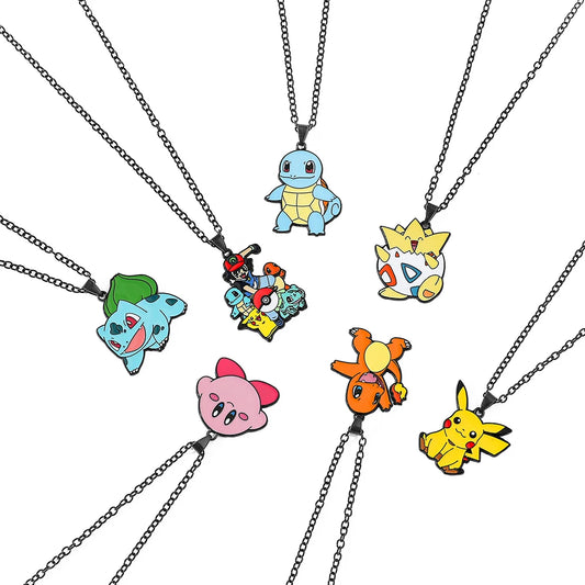 Juguete de figura de metal de Pokémon – Regalo coleccionable de Pikachu, Squirtle, Psyduck y Charmander