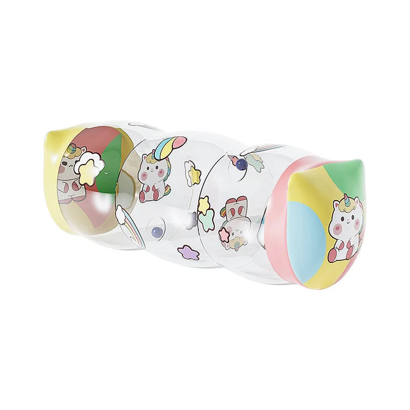 Inflatable Baby Crawling Roller Toy – Rattle & Activity Play Toy for Babies 6-12 Months, Interactive Developmental & Educational Toy