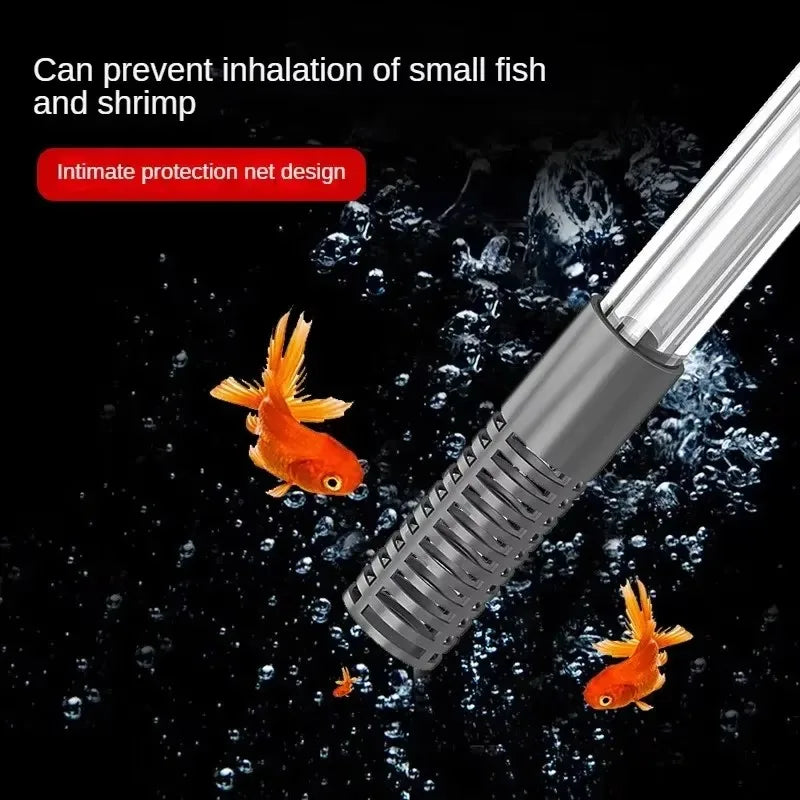 Aquarium Siphon Gravel Vacuum Cleaner – Large Fish Tank Water Changer with Sand Cleaning Kit & Extension Tube for Easy Maintenance