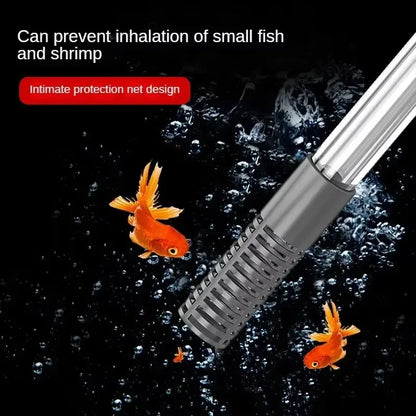 Aquarium Siphon Gravel Vacuum Cleaner – Large Fish Tank Water Changer with Sand Cleaning Kit & Extension Tube for Easy Maintenance