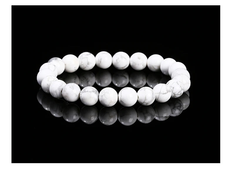 Natural Stone Beaded Bracelet – Obsidian, Fluorite, Quartz & Jasper Crystal Stretch Bracelet for Men & Women | Yoga Healing Jewelry