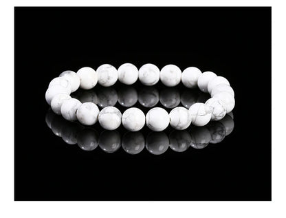 Natural Stone Beaded Bracelet – Obsidian, Fluorite, Quartz & Jasper Crystal Stretch Bracelet for Men & Women | Yoga Healing Jewelry