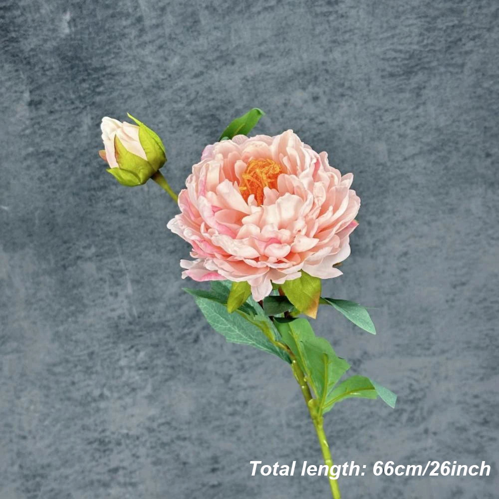 Grande Pivoine Artificielle en Soie – Bouquet de Fausses Pivoines de Haute Qualité avec Tige, Fleur Artificielle Style Européen pour Décoration de Mariage, Décoration Intérieure et Arrangements Floraux DIY