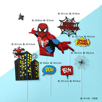 Red Superhero Spider Theme Party Supplies – Disposable Cups & Plates, Paper Tablecloth & Festive Decorations for Kids' Birthdays & Baby Showers
