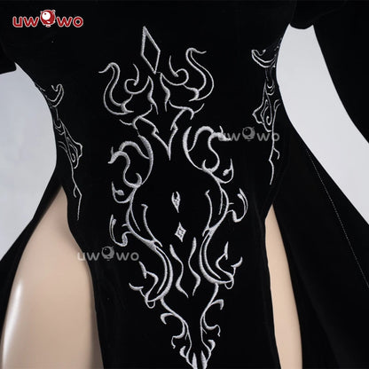 UWOWO 2B Cosplay Costume – Fanart Cheongsam Redesign Outfit (NieR: Automata Inspired, Halloween/Pre-Sale)