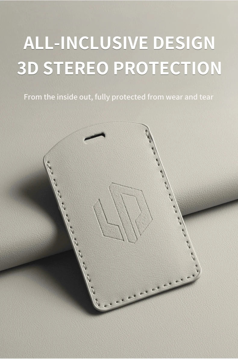 Funda protectora de cuero genuino para llave de coche LEAPMOTOR B01, C10, C11 y C16 – Kit prémium de protección de mando a distancia y tarjeta llave