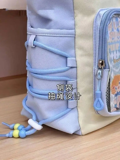 Bolsa Ita Japonesa Y2K para Mujer – Bonito Bolso de Hombro Transparente Lolita, Bolso Cruzado Grande de Exhibición DIY, Cartera de Moda Kawaii para la Escuela, Viajes y Uso Diario