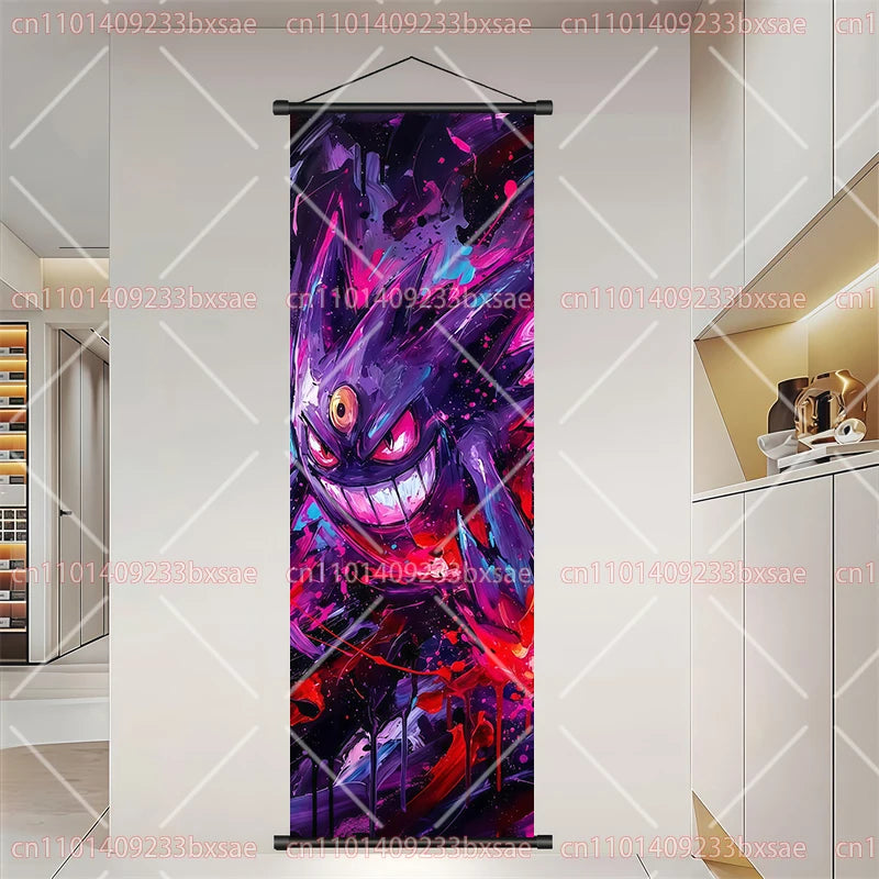 Póster HD de desplazamiento de pared de anime de Pokémon – Dragonite, Gengar, Pikachu, Charizard y legendarios