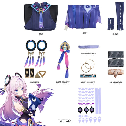 Citlali Cosplay Costume – Genshin Impact Full Set | Women’s Outfit with Accessories (Halloween / Carnival / Anime Convention)