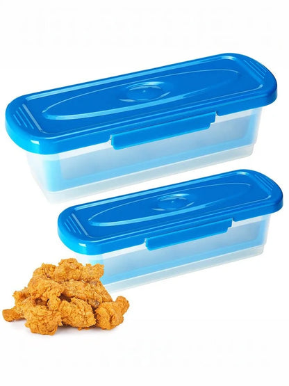 Fish Breading Shaker Bowl – Batter Coating Tray with Lid for Chicken Wings, Fish, Vegetables & Frying