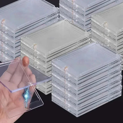 Ensemble de supports pour cartes à collectionner Pokémon – Présentoir magnétique triangulaire en acrylique avec protection étanche pour cartes de collection