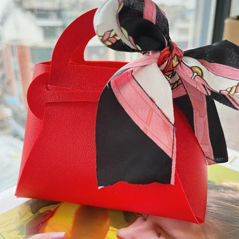 20PCS Bolsas de Regalo de Cuero con Cinta de Lazo – Mini Bolsos para Recuerdos de Bodas, Navidad, Dulces, Regalos y Empaque de Lujo para Fiestas