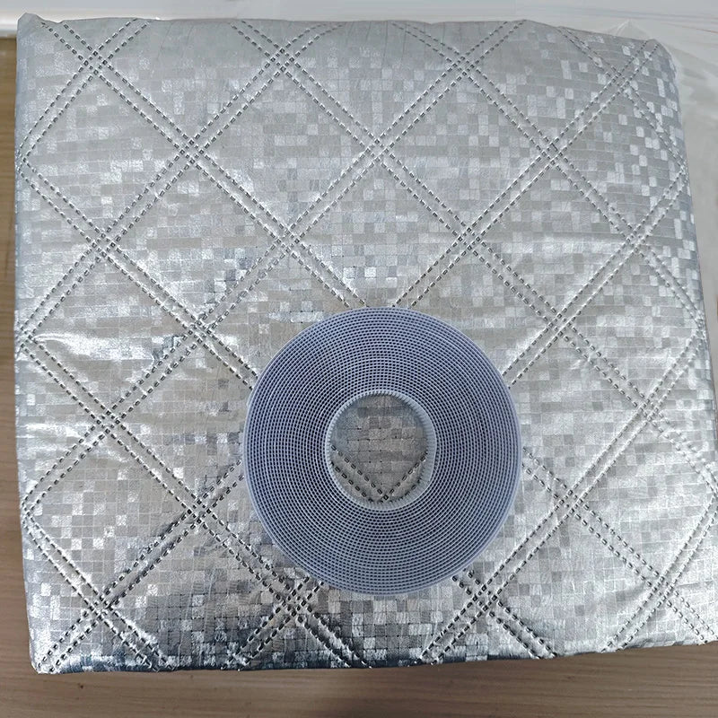 Cortina Térmica Aislante para Puerta – Divisor de Habitación Autoadhesivo con Doble Cremallera para Invierno