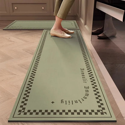 German Kitchen Floor Mat – Waterproof Oil-Resistant Diatomaceous Earth Absorbent Pad, Non-Slip Quick-Dry Dirt-Resistant Kitchen Rug