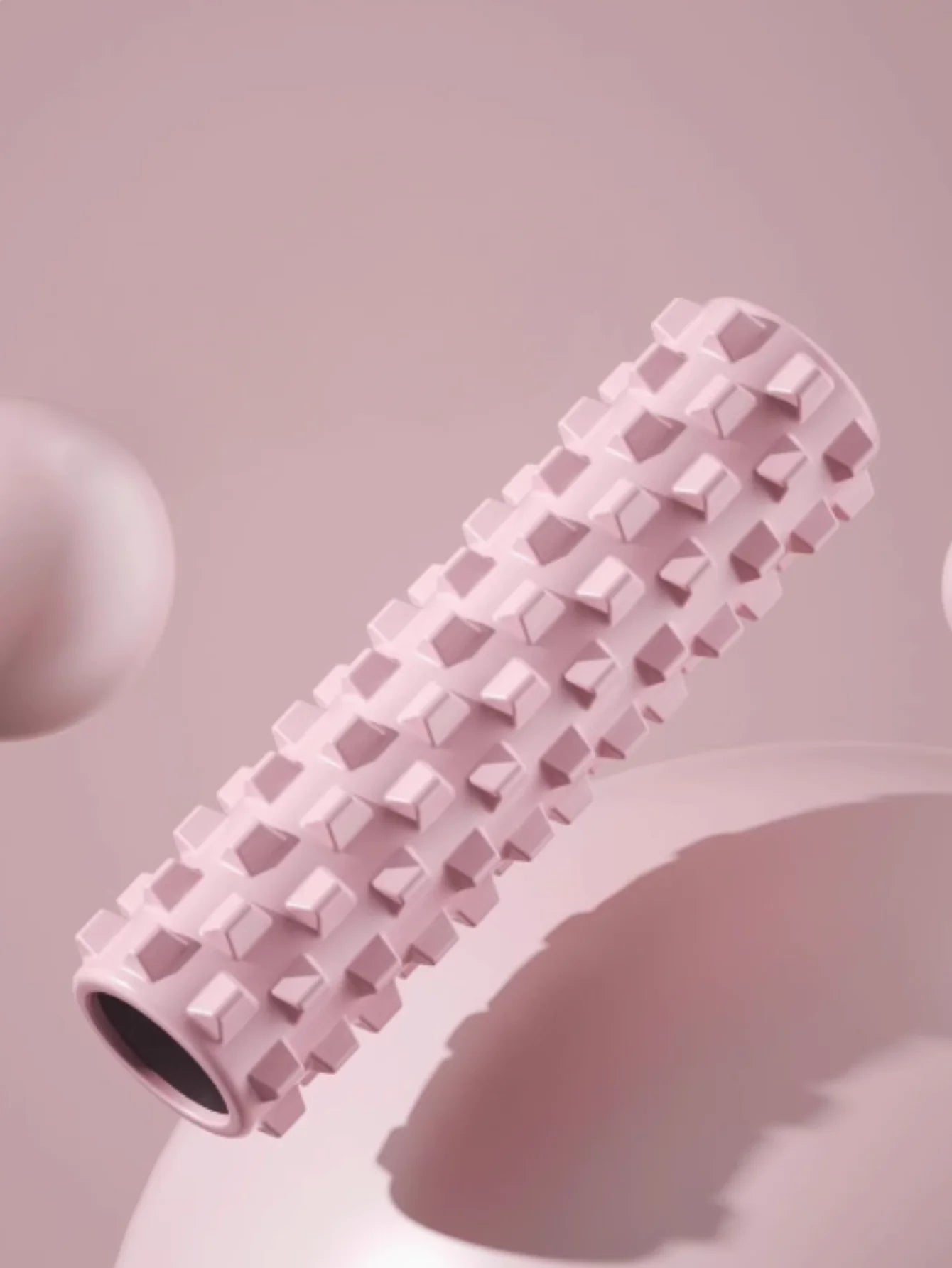 Rodillo de espuma para yoga de 45 cm – Rodillo masajeador muscular para pilates, estiramientos, recuperación física, entrenamiento de gimnasio y equipo de ejercicio de yoga