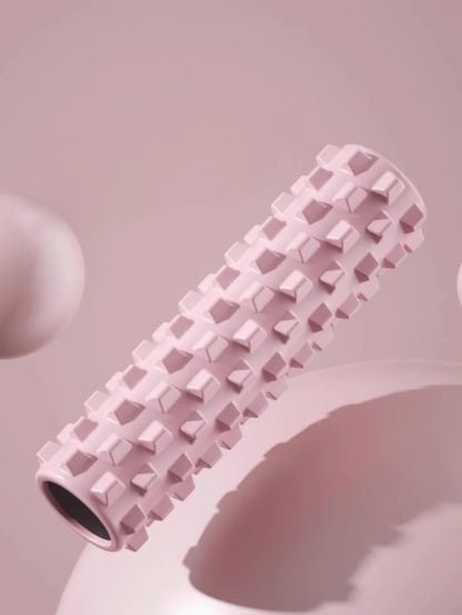 Rodillo de espuma para yoga de 45 cm – Rodillo masajeador muscular para pilates, estiramientos, recuperación física, entrenamiento de gimnasio y equipo de ejercicio de yoga