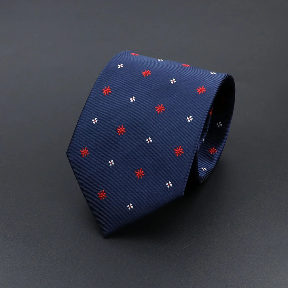 Corbata de hombre de fantasía con perro de dibujos animados, Paisley, rayas y lunares para negocios y bodas
