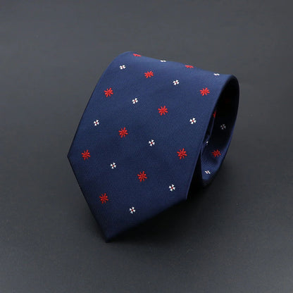 Corbata de hombre de fantasía con perro de dibujos animados, Paisley, rayas y lunares para negocios y bodas