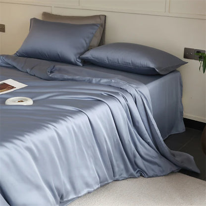 100% Mulberry Silk Bedding Set – Luxury Duvet Cover, Bed Sheet & Pillowcase Set