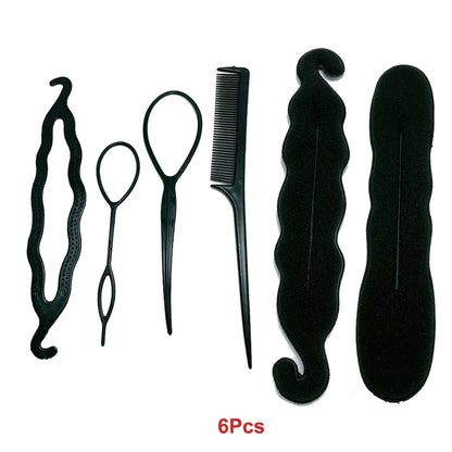 2-10PCS Ponytail Creator Styling Tools – Topsy Tail Plastic Loop Hair Braid Maker Clips for Women & Girls, Easy DIY Hair Accessories