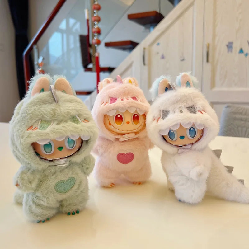 Labubu Doll Clothes Set – 17cm Dinosaur Outfit Accessories for V1 & V3 Figures