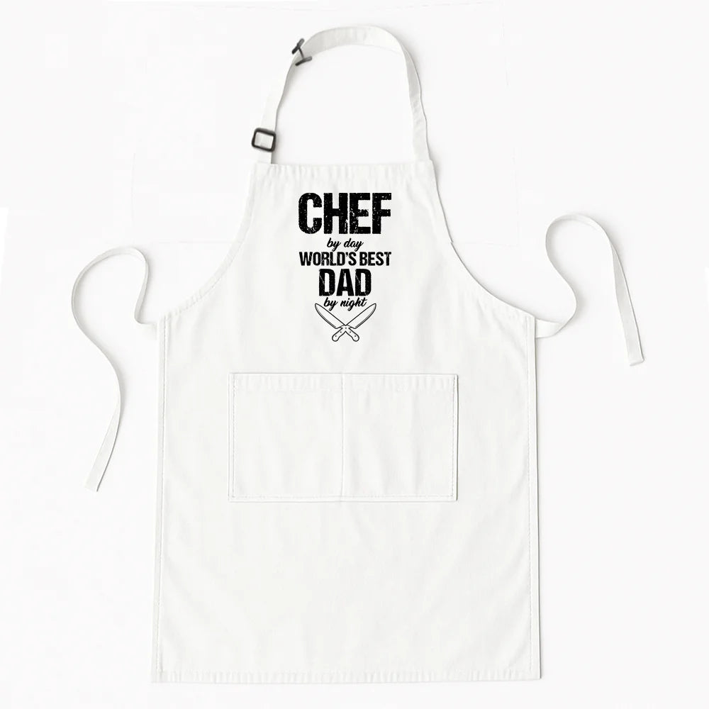 Best Dad Ever Apron – Father’s Day Cooking Gift for Daddy with Pockets, Kitchen Chef Apron AP-002
