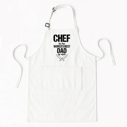 Best Dad Ever Apron – Father’s Day Cooking Gift for Daddy with Pockets, Kitchen Chef Apron AP-002