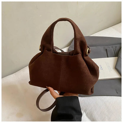 Sac à main bouffant français – Sac à bandoulière givré tendance avec fermoir magnétique, sac à main rétro en forme de nuage, sac à main tendance de style boîte à déjeuner pour femmes pour une utilisation décontractée et quotidienne