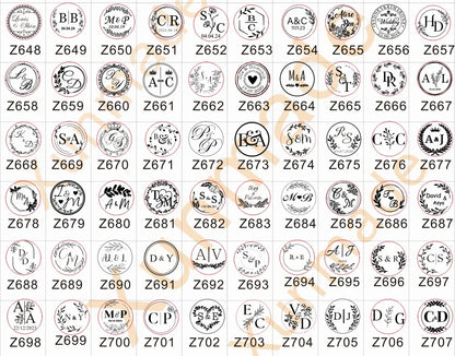Sello de cera personalizado para bodas – Iniciales y logo personalizados, sello de metal para invitaciones | Embalaje de regalo DIY y accesorio de decoración de bodas